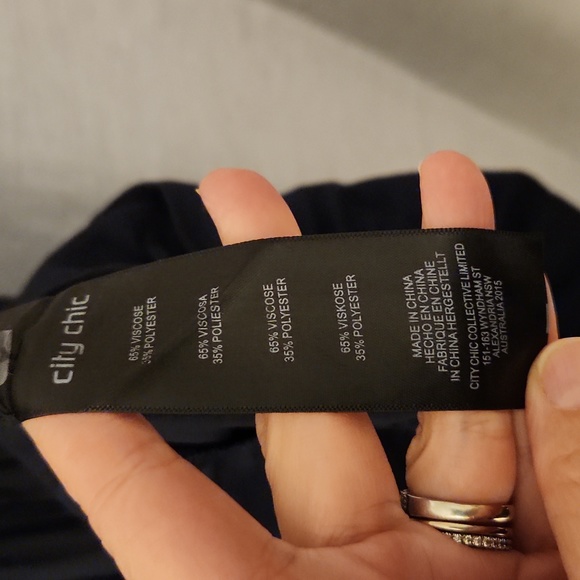 City Chic Navy Halter Maxi Dress - Picture 7 of 8